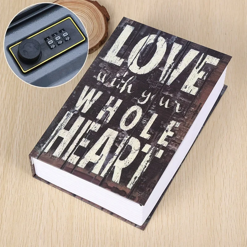 Cassetta Di Sicurezza Nascosta A Forma Di Libro - Con Combinazione, Per Nascondere Soldi E Gioielli | 18x11.5x5.5cm