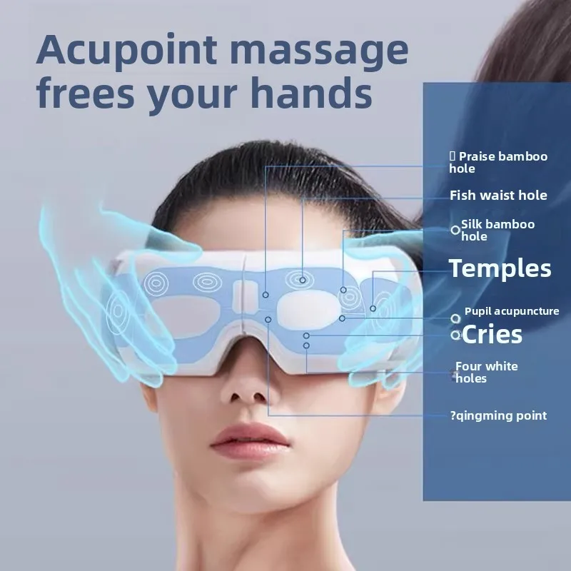 مدلك عين قابل للطي مع أوضاع للتدفئة/التبريد - تهتز...