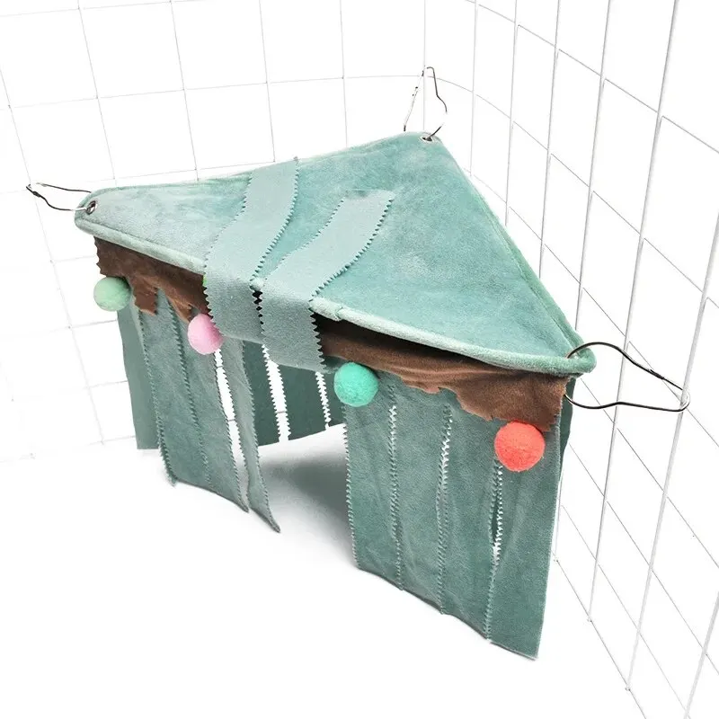 Pet Three Sided Tassel Corner Shelter Christmas