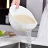 1pc - Plastic Drain Basket Filter, Rice Bowl, Drain Basket, Fruit Bowl, Laundry Basket, Handle, Home Kitchen Organizer 2