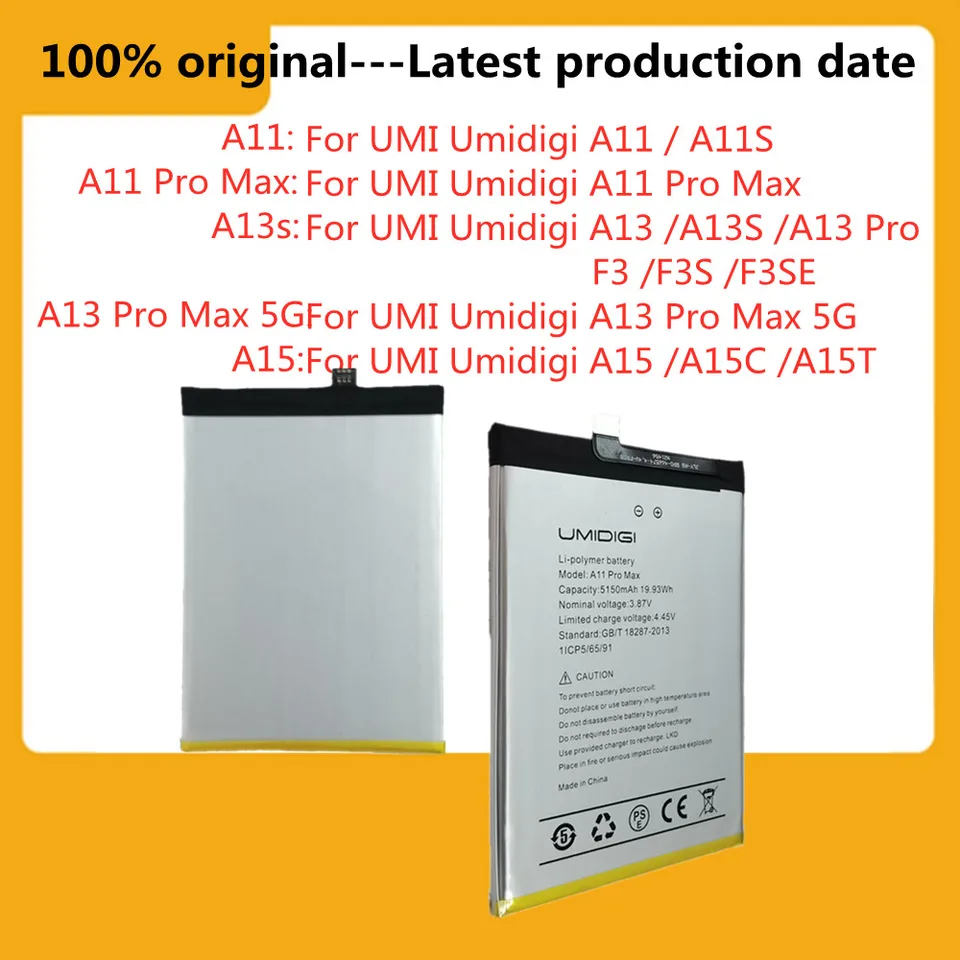 New Original Battery For UMI Umidigi A11 Pro Max A11Pro Max A11S