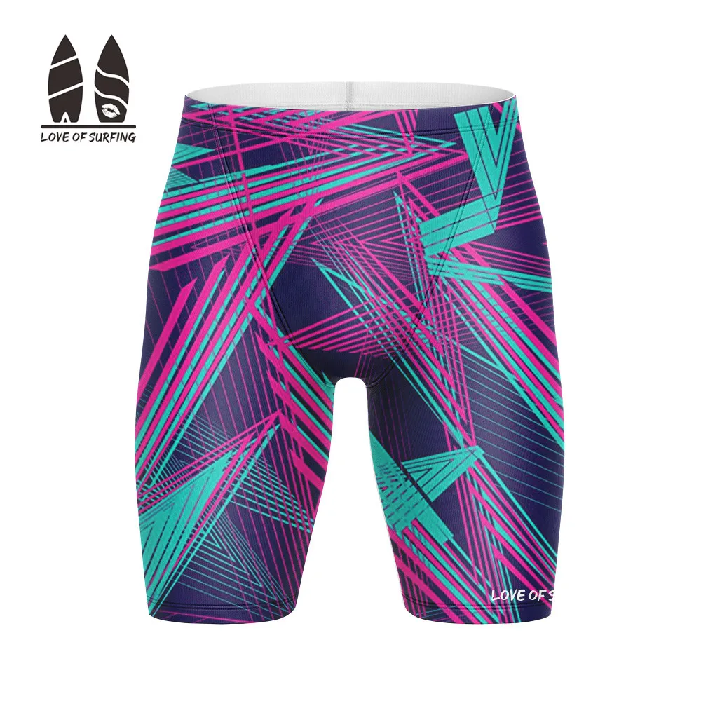 Summer Men's Shorts Swimming Jammers Quick Dry Lycra Swimsuit Beach Swimming Trunks Surfing & Beach Shorts Swim Racing