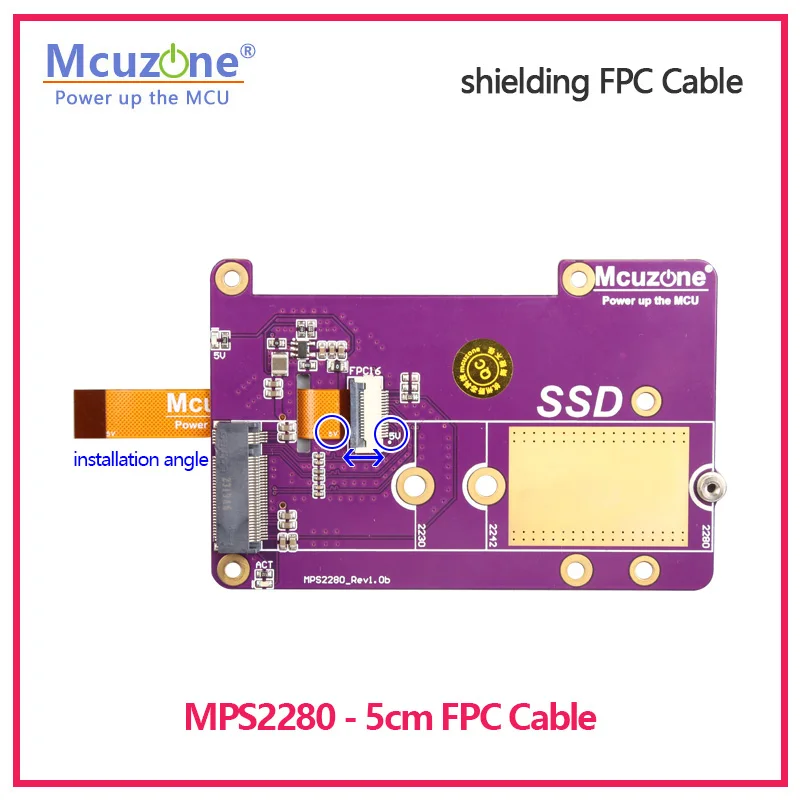 Cabo Fpc para Raspberry pi 16pin 05 Milímetros Pcie Blindagem Par Diferencial Controle de Impedância Fpc - Imagem 4