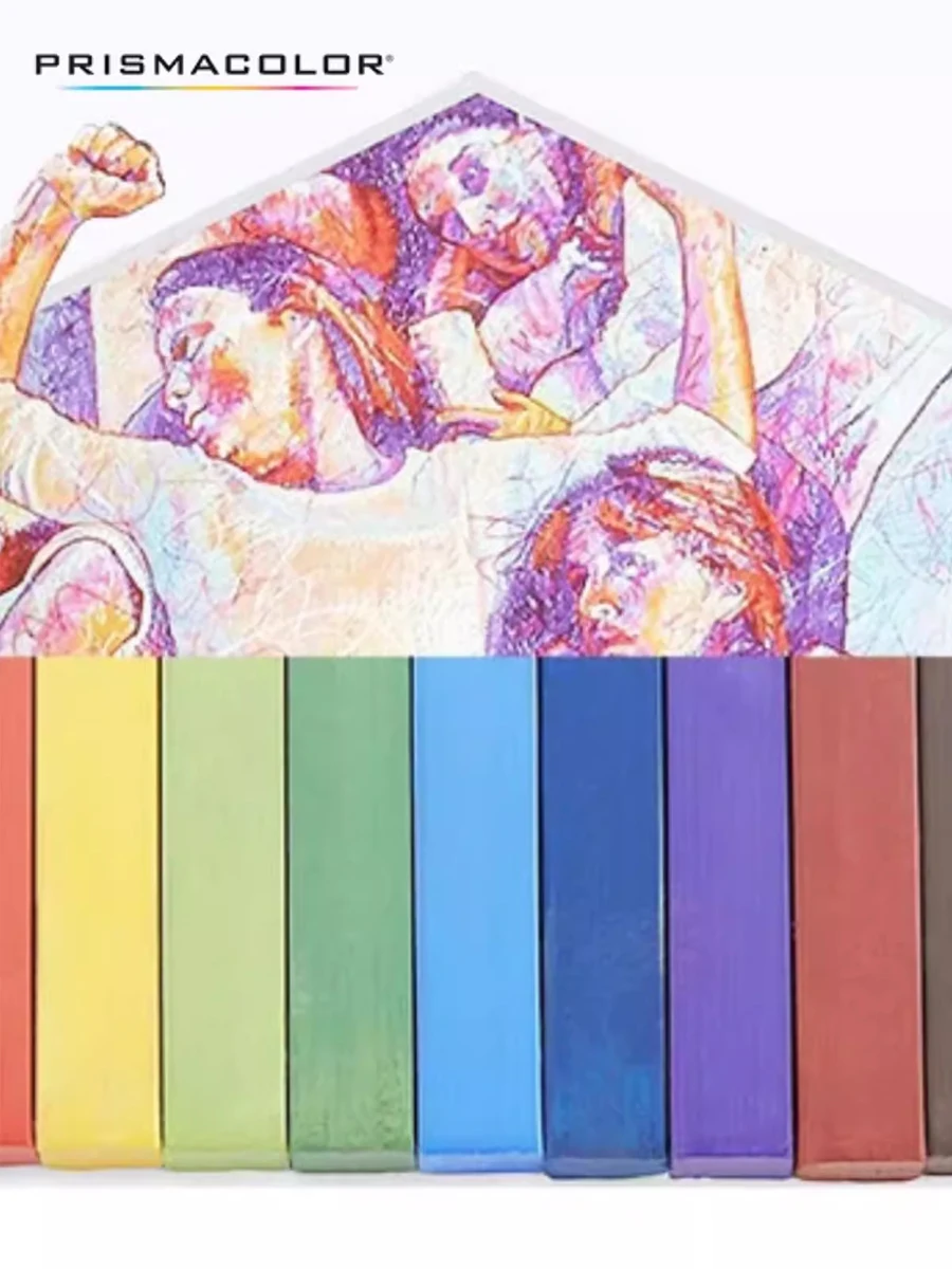 Prismacolor 아티스트 초크 스틱, 전문 파스텔 스틱, 스퀘어 초크 스틱, 24/96 색상, 색칠 그리기, 초보자 미술 용품