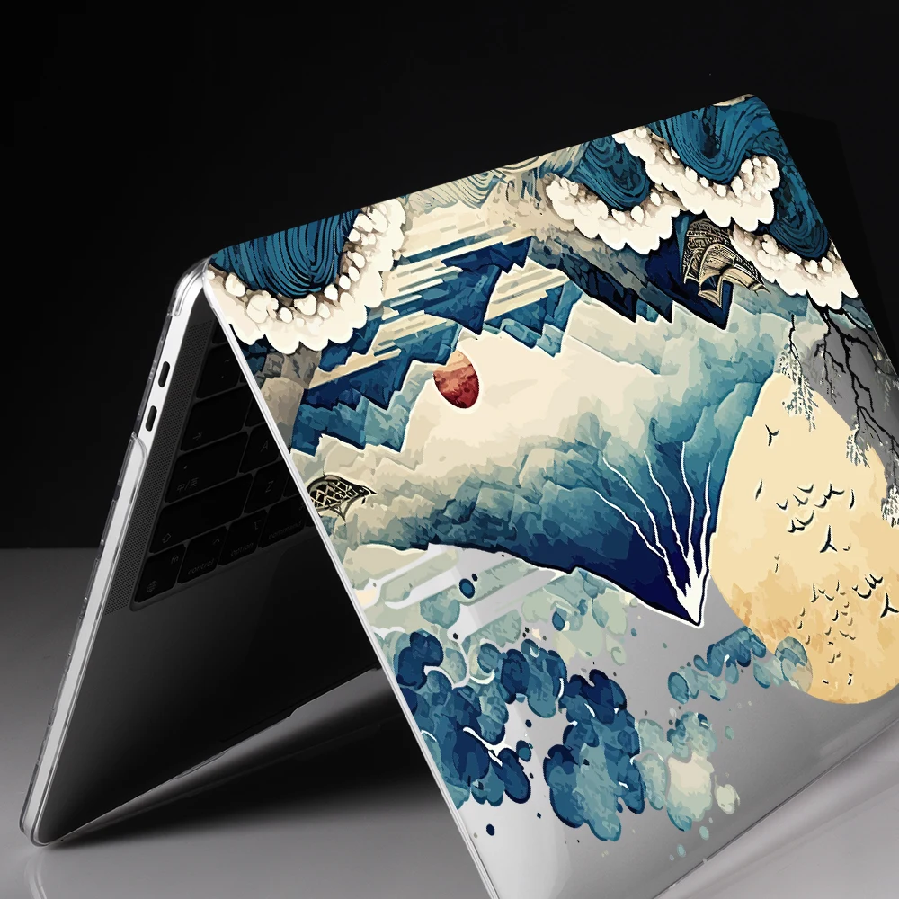 Capa de Proteção de Impressão Colorida para Apple Macbook Color Pro 2023 Air15 13 A2681 m2 Pro 14 16 2023 m3 A2918 A2992 A2991 A2442 Estilo Clássico - Imagem 4
