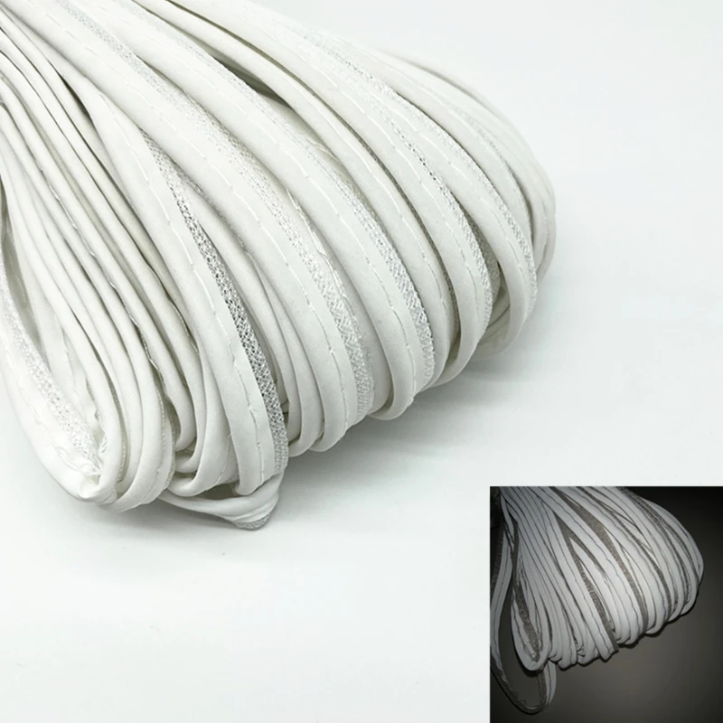 5 Yards 9 mm reflektierendes Band, Kanten-Nähband, Kordel, Seil für Laken, Sofa, Vorhänge, Hüte, Kleidung, verschiedene Stoffe, Nähen, DIY – Detail 13