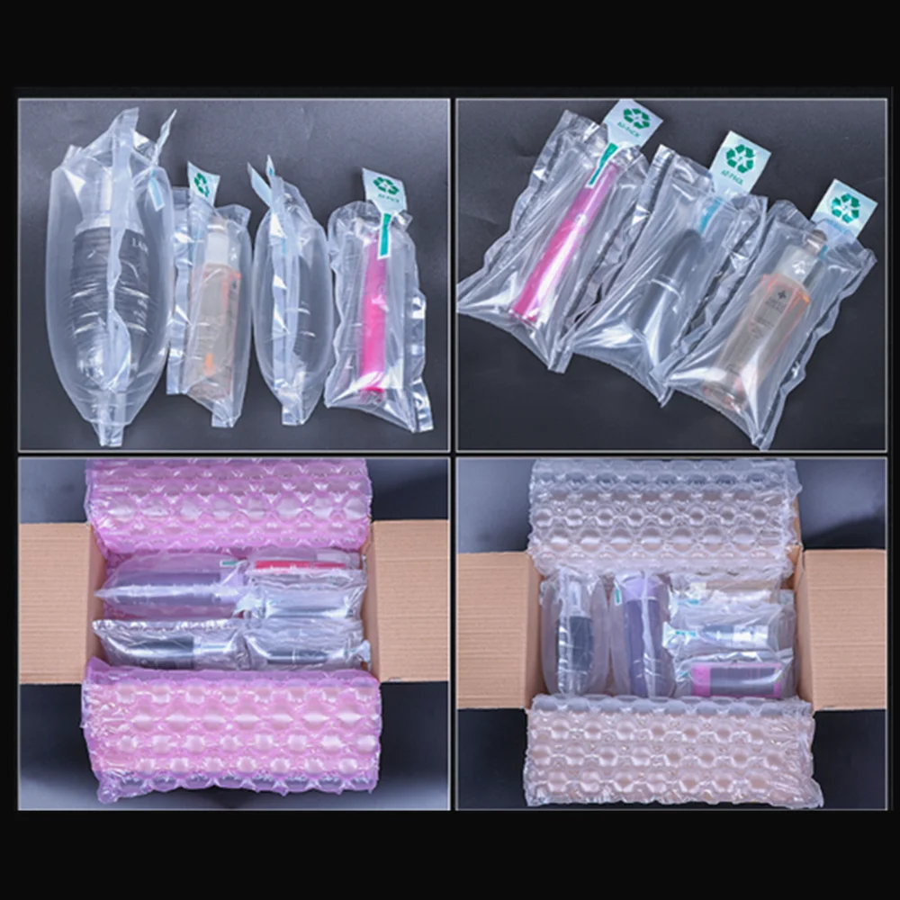 20pcs Transparent Inflatable Buffer Bag-in-bags / Lipstick Fragile Shockproof Protect Packaging Bag Air Inflated Plastic Pouch 4