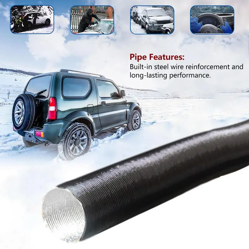 Air Parking Heater Duct Hose Diameter 42mm 60mm 75mm Length 80cm For W ebasto E berspacher Propex Black Tube Hose heater hose connector