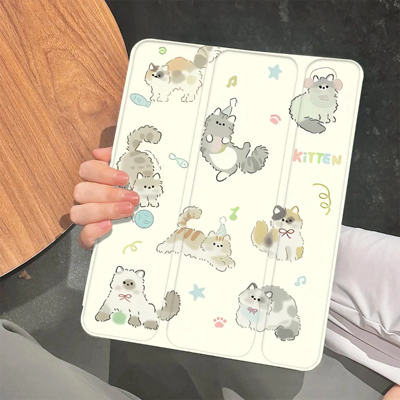 Adorable Cat Design Tablet Case Cover