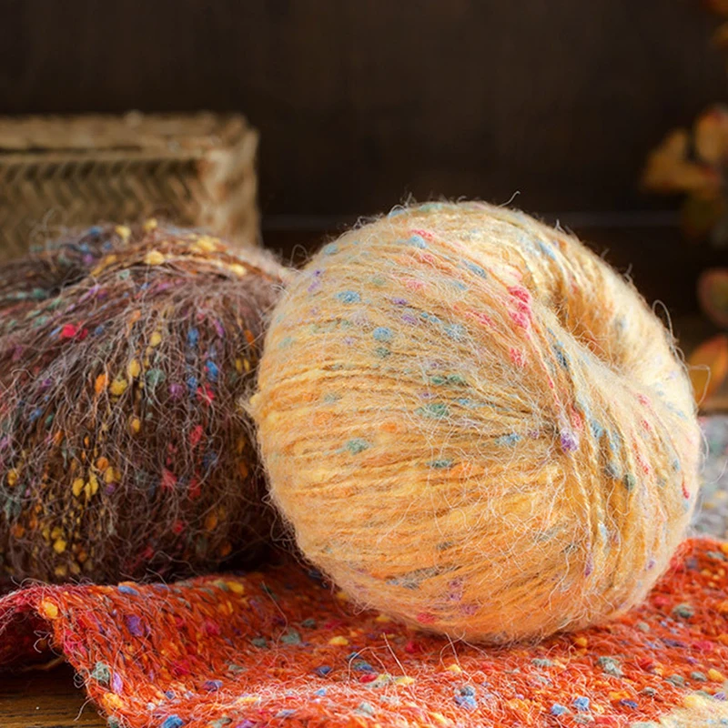 50 г/шар Детская полиэфирная пряжа цветная точка пряжа ручная вязка крючком тканый шарф шаль Пряжа мягкая нить для КИНИ ремесло