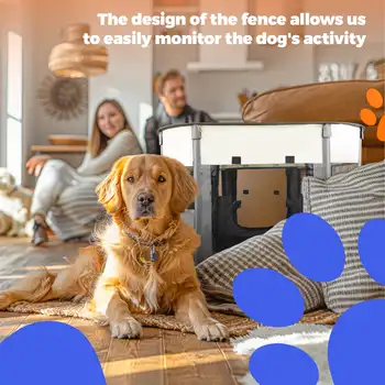 Pet Playpen Toy Choi's Foldable Portable Dog Cat Playpens Exercise Kennel Tent Removable Shade Cover Travel Camping Use 6