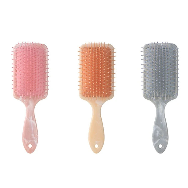 

Marble Pattern Paddle Hair Brush Detangling Hairbrush Massage Scalp Styling Tool for Women Men Straight Curly Wavy Dry Wet Thick