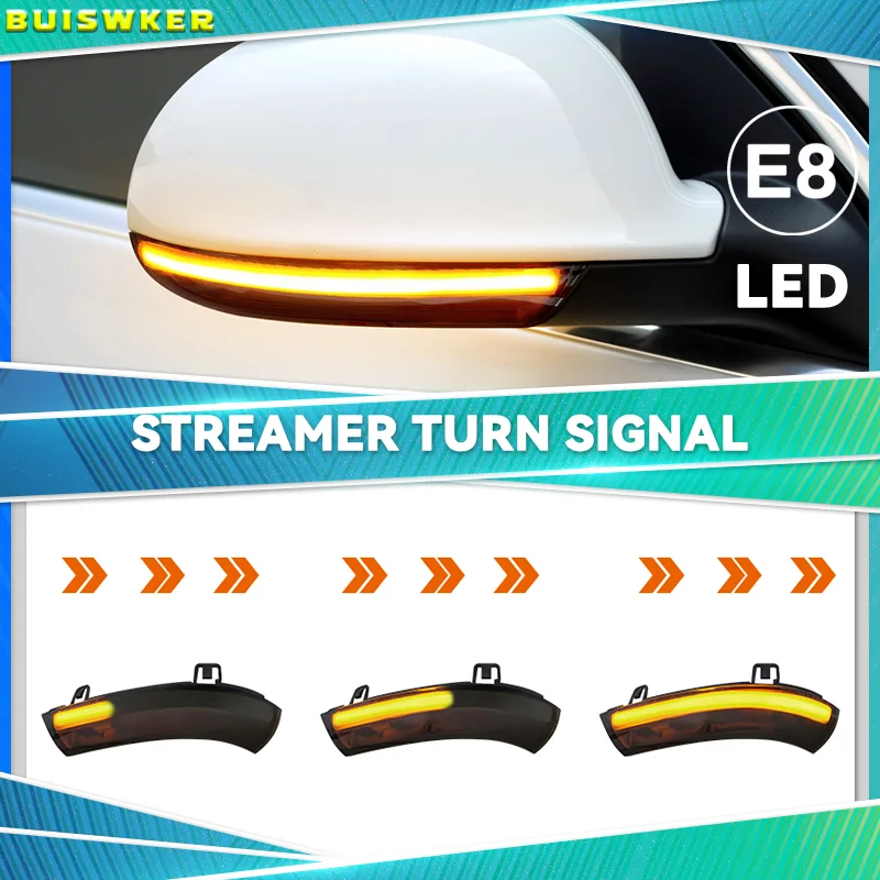 

2pcs Dynamic Blinker For VW GOLF 5 GTI V MK5 Jetta Passat B5.5 B6 Sharan Superb B5 EOS LED Turn Signal Mirror Indicator Light