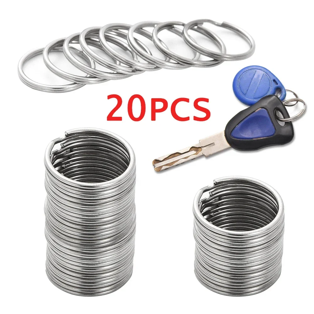 מחזיק מפתחות מתכתי מפלדת אל-חלד אנטי חלודה מחזיק מפתחות תליון מחזיק מפתחות 30mm/25mm/20mm