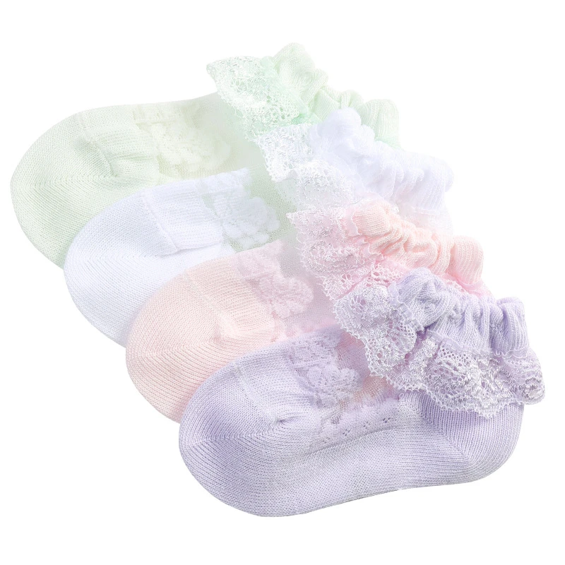 Summer Short Baby Girls White Socks Low Tube Cool Socks Children Cute
