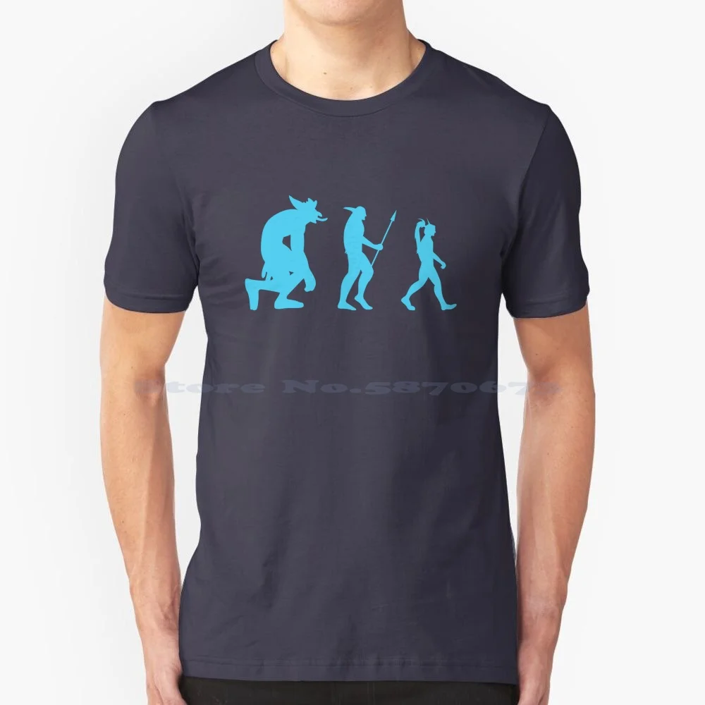Blue Evolution Of Elves (Nero) T Shirt 100% Cotone Tee Wow World Of Warmraf Mmo Hearthstone Nerd Videogioco Gamer Games