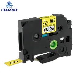 Vibrant 31 - Color Label Tape Collection - 12mm Standard for Professional Labeling (Dazzling Yellow)