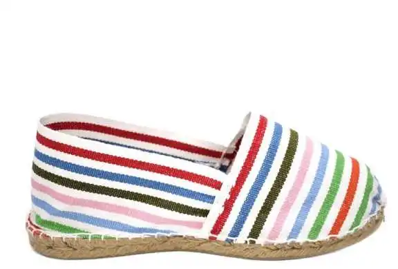 DE MUJER ALPARGATA YUTE ESPARDEÑAS ESPARTO LISTAS CON -