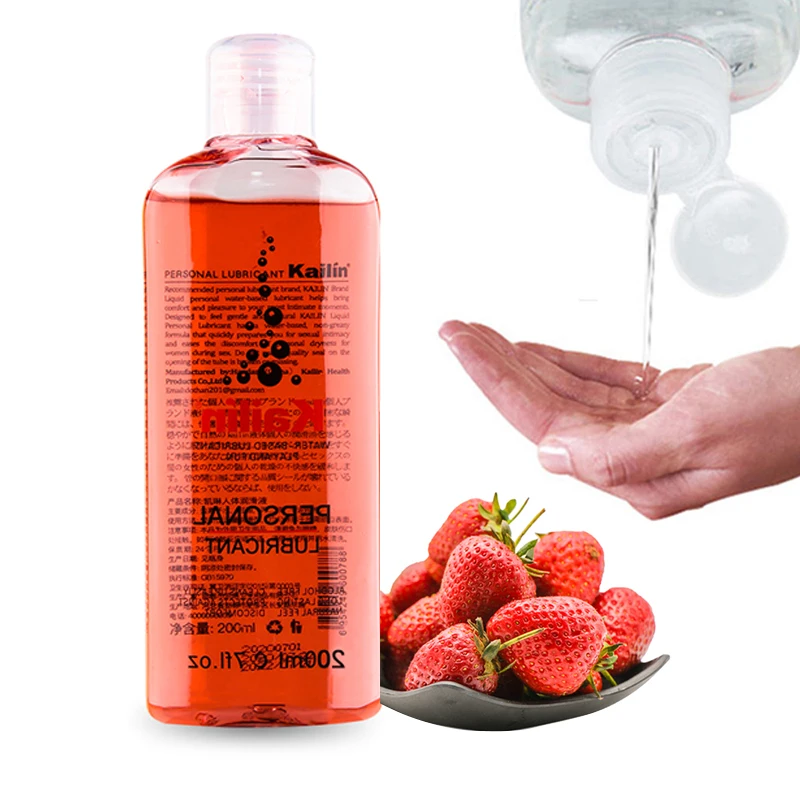 200ml Fruit Flavor Sex toy for women men Sex Lubricant Water-based Blueberry Strawberry Peach Oil Vaginal Anal Gel Adults 18