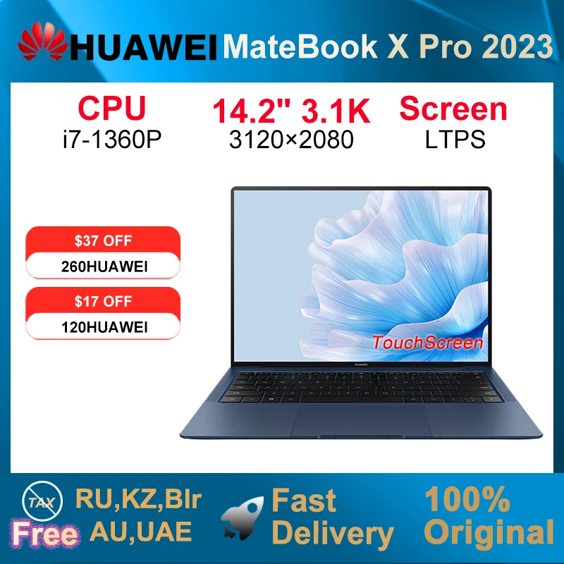 2023 HUAWEI MateBook X Pro Laptop i7-1360P 16/32GB 1/2TB