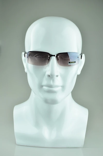 Male Display Heads: Blue Male Mannequin Head