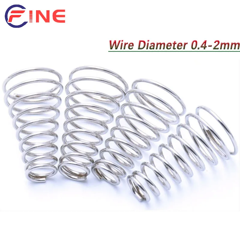 

Tower Springs 304 Stainless Steel Conical Cone Compression Spring Taper Pressure Spring Wire Diameter 0.4-2mm