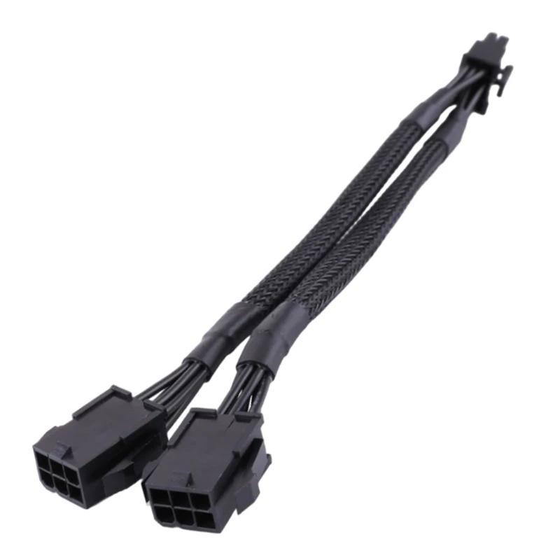 

8Pin Male to Dual 6 Pin Female Cable Adapter 20cm CPU 8Pin To Graphics Video Card PCI-Express Power Splitter Cable