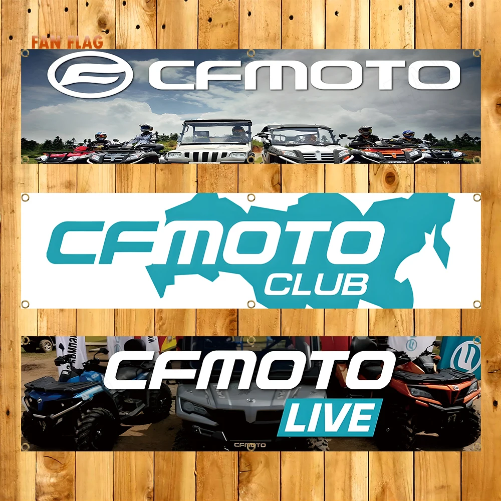 60X240cm Cfmotos Banner Flag Polyester Printed Garage or Outdoor Decoration Tapestry
