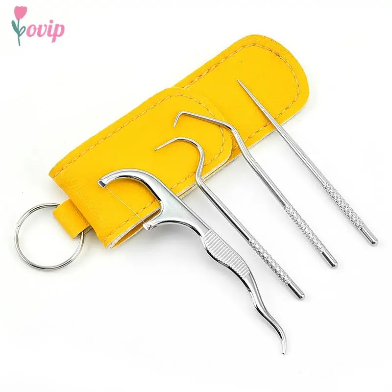 

Portable Reusable Stainless Steel Toothpick Bag Metal Toothpicks Set For Outdoor Picnics Camping