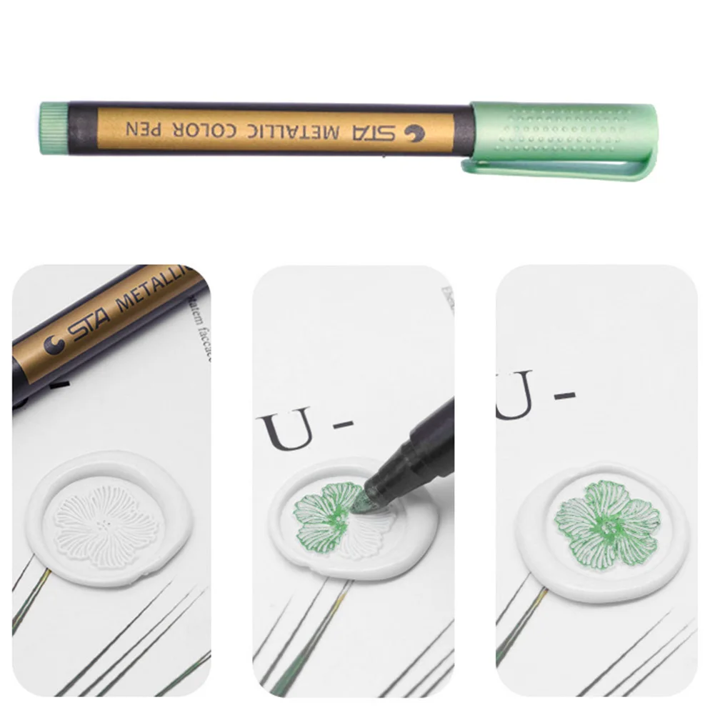 Wax Stamp Mark Pen DIY Envelope Sealing Wax Stamp Marker Pencil Invitation Decor Special Graffiti for Glass Plastic Stone Paper marker pen art pens