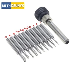 10-Piece Lead-Free Soldering Iron Tip Set (WHITE)