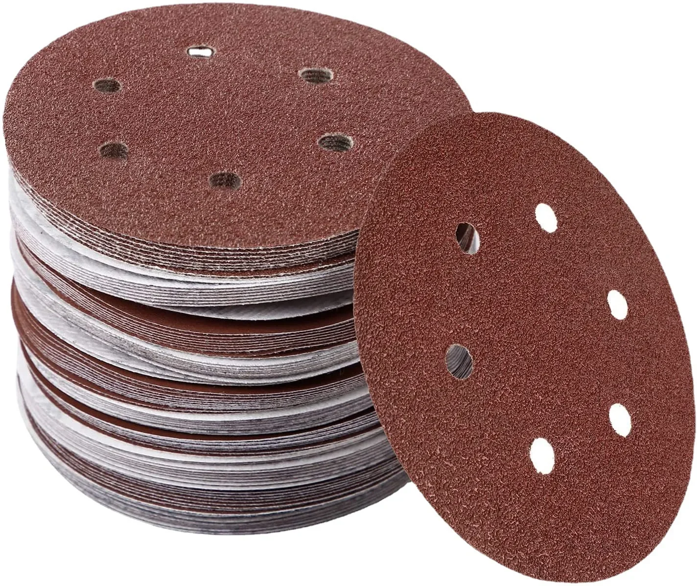 10pcs 6 Inch 6 Holes 150MM Sanding Discs 40-2000 Grit Flocking Sandpaper Orbital Sander Hook and Loop Sand Paper