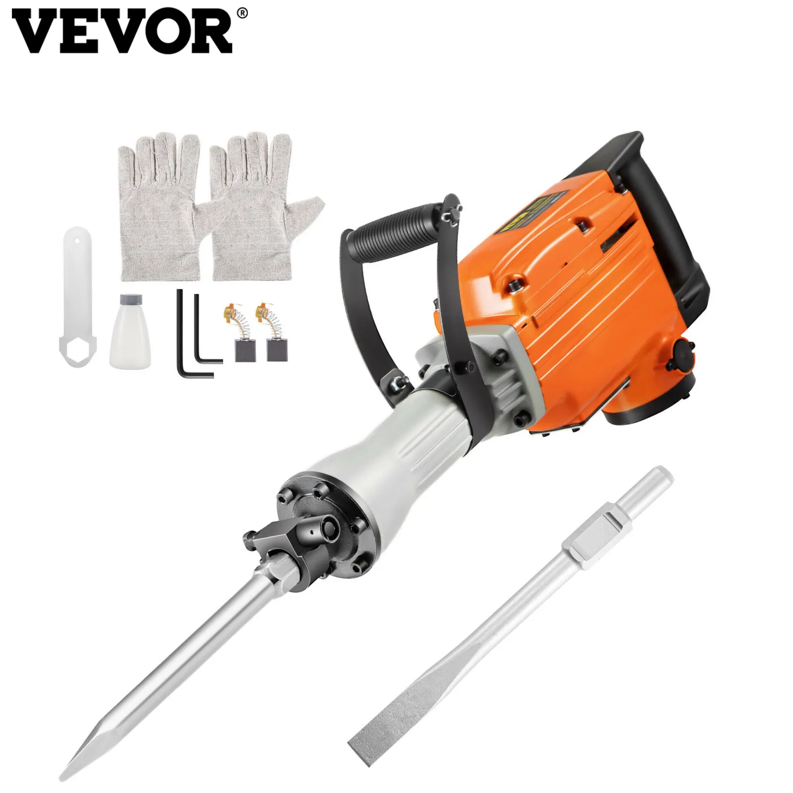 Vevor Demolition Hammer 1500w Professional Electric Hammer 50j Breaker