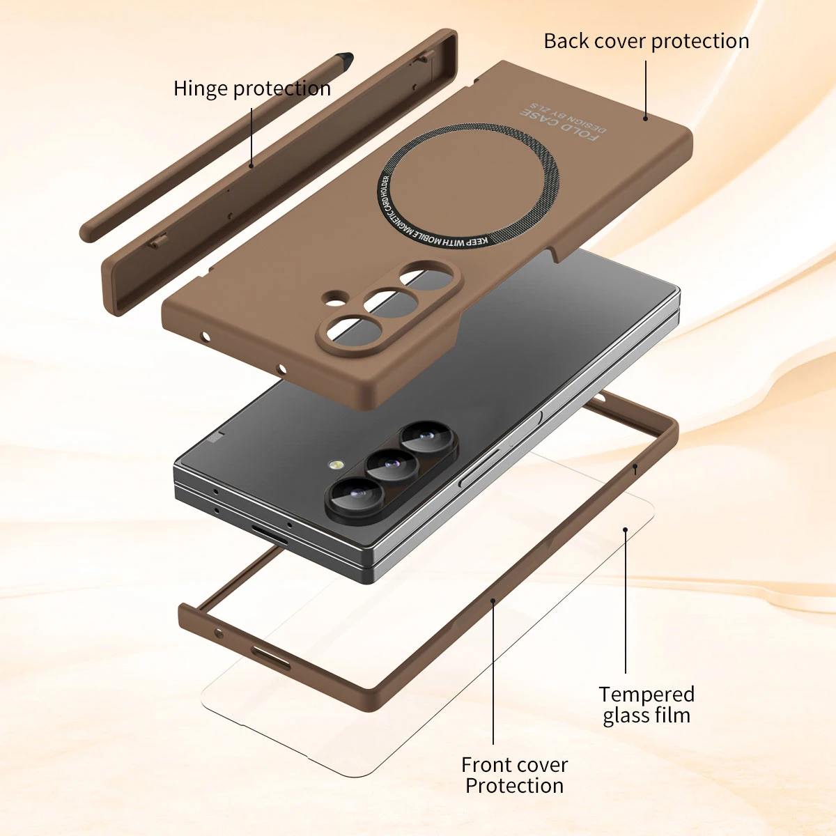 Premium 360° Hinge Case with S Pen Slot & Screen Protection