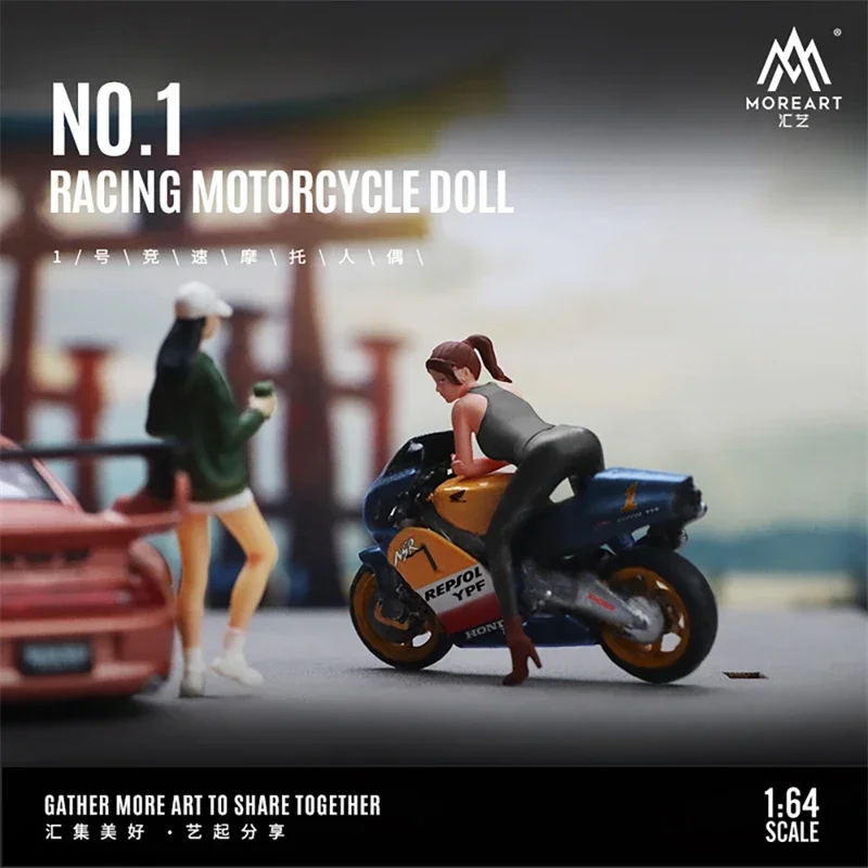 

MoreArt1:64 No.1 Набор фигурок гоночного мотоцикла