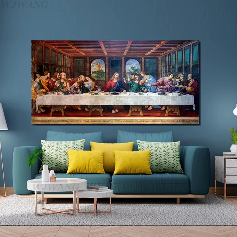 

Last Supper Jesus Christ Canvas Painting Home Decoration Modern Wall Art Pictures Poster and Prints for Living Room Decor Gifts