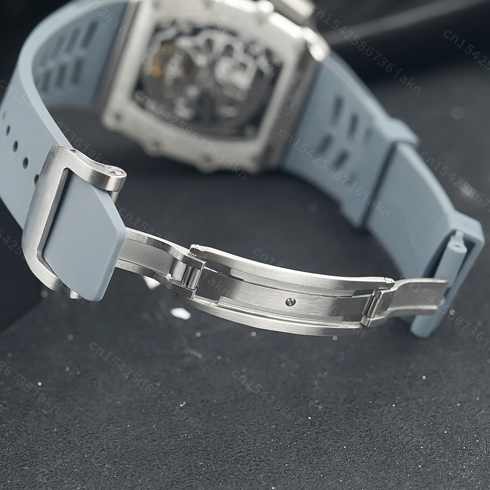 2022 Fashion New Men's Automatic Watch Stainless Steel Material Rubber Strap Sapphire Glass Mirror Casual Sports Waterproof