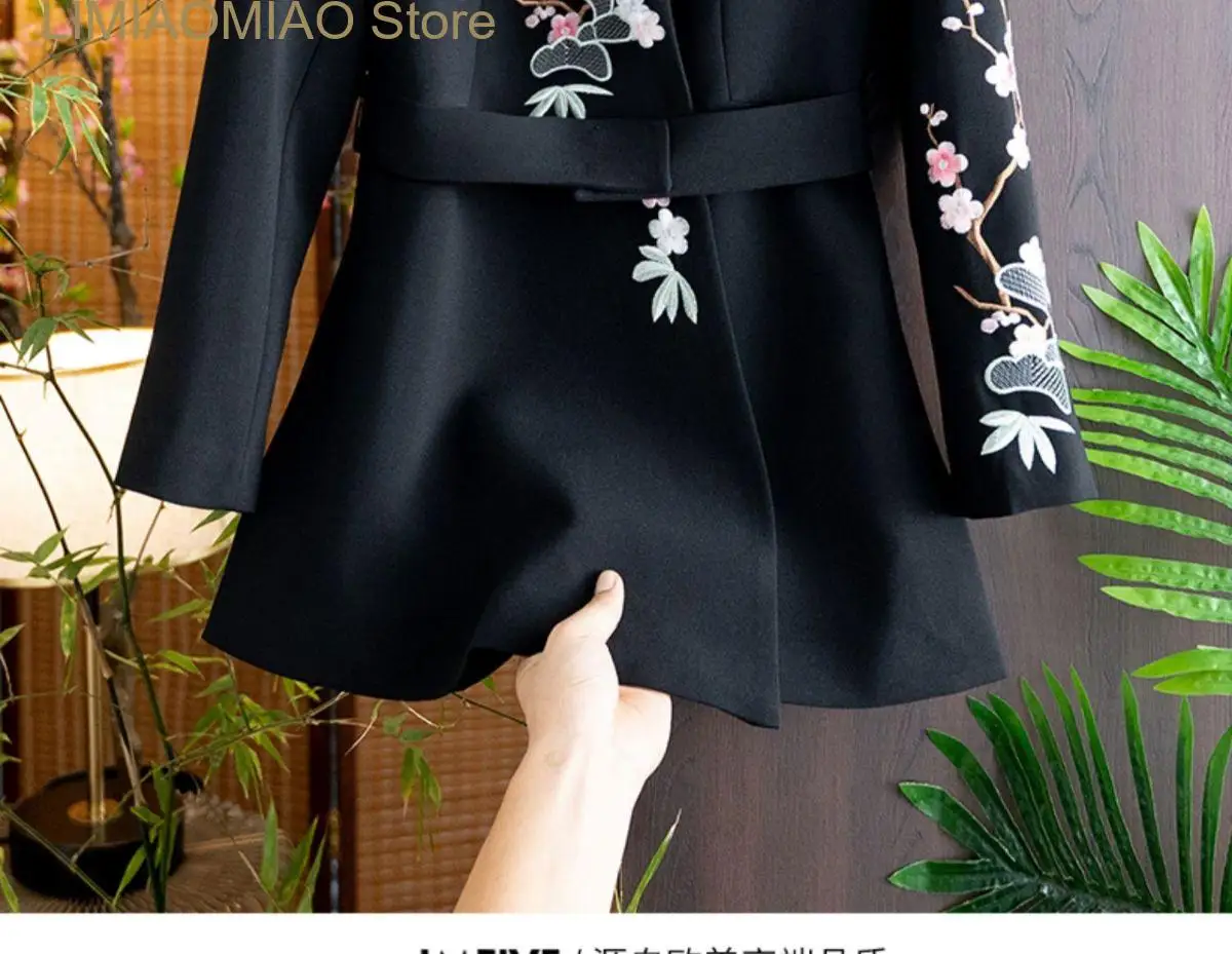 New luxury ladies  lace embroidered jacket and coats elegant  Fashion  Jacket for Women Blazers