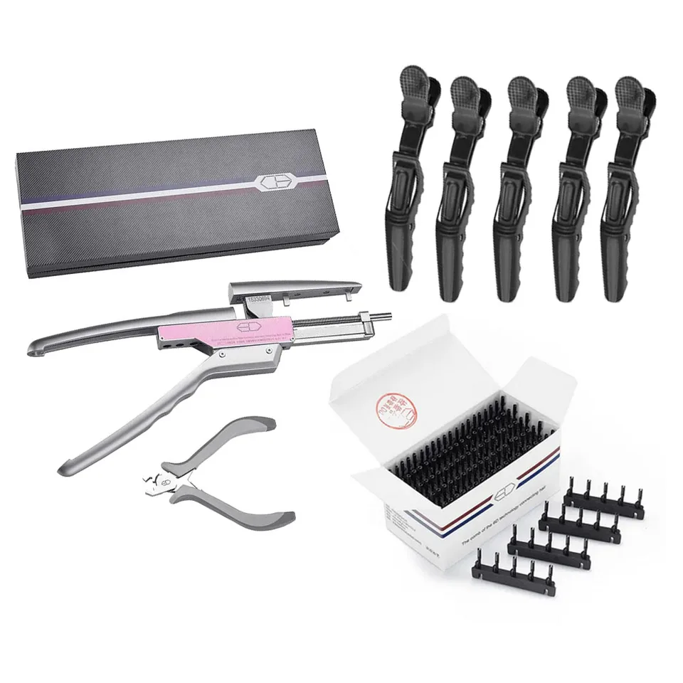 Hair Extensions Machine Kit, 2nd Human Hair No-Trace Hair Extensions Tool 5  pins Connector Keratin Hair Equipment - AliExpress