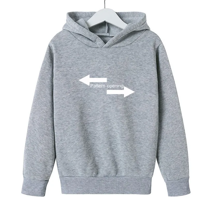 

2024 New children's fleece hoodies printed outdoor versatile tops Pullover Sweatshirt children's clothing Spring Autumn