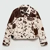 Chic Print Women Jacket Single Breasted Niche Design Jacket Fashion Turn-down Collar  2024 Autumn Winter Casual Lady Outerwear 6