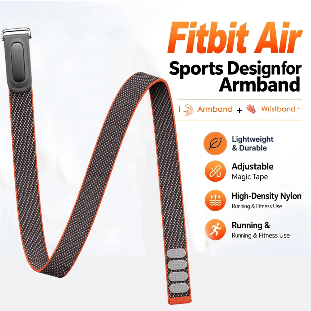 Nylon Woven Breathable Sport Fitness Tracker Adjustable Strap