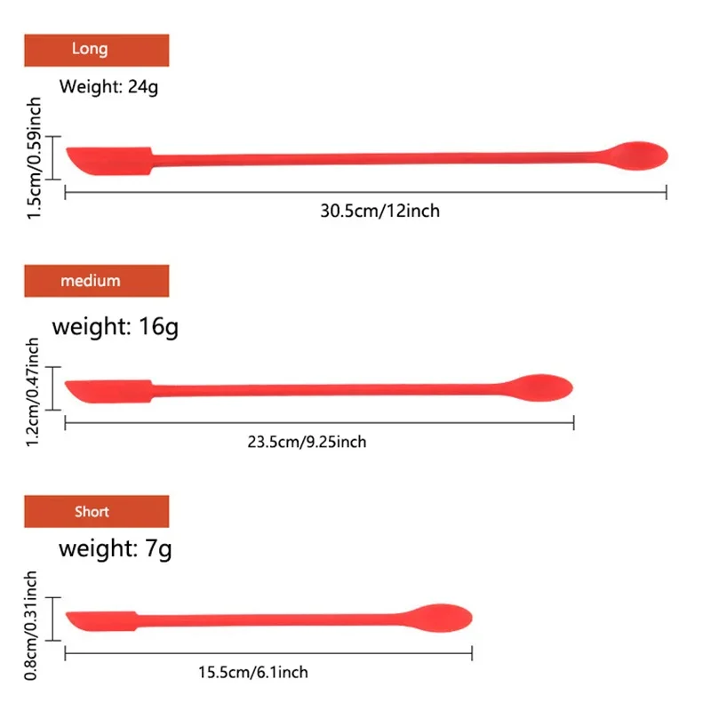 Double-End Silicone Sealing Wax Spatula Tool, Multifunctional Wax Seal Stir Sticks, Heat-Resistant Scraper