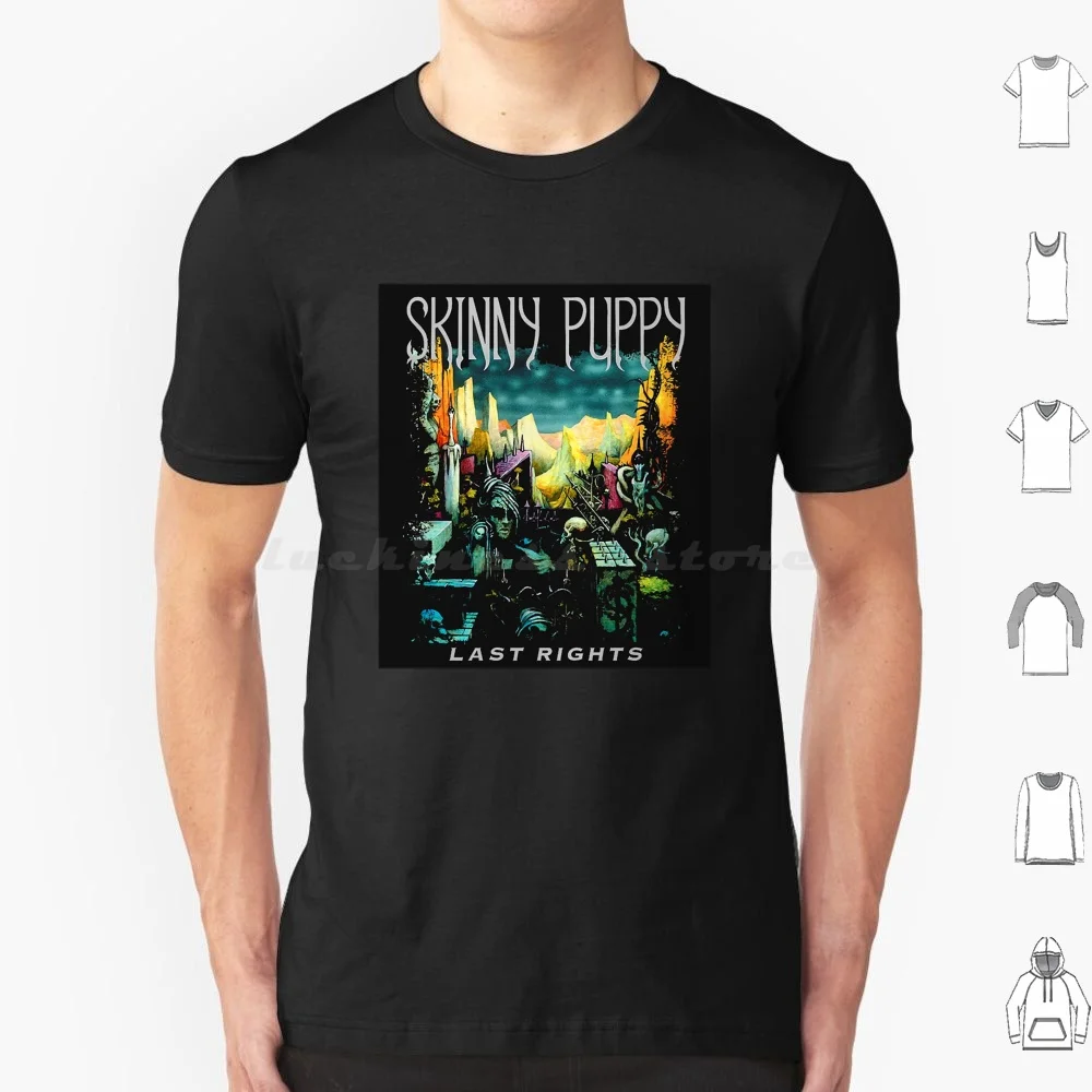Skinny Puppy Best Logo01 T Shirt Big Size 100% Cotone Skinny Puppy Skinny Puppy Ultimi Diritti 1992 Album Skinny Puppy Last Rights