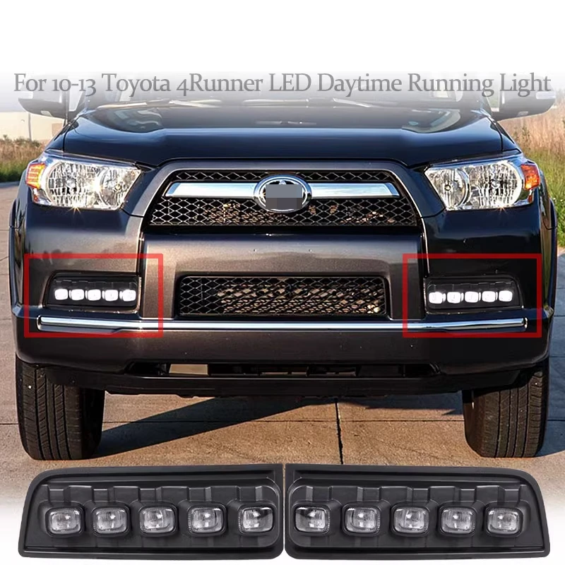 

Suitable For 10-13 Toyota Superb 4runner Daytime Running Light Led Turn Signal Flow Daytime Running Light Fog Light Modification