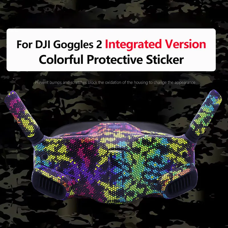 Stickers For DJI Goggles 2 Flight Glasses 2 Integrated Version Colorful Sticker Decals Anti-scratch Protective Film for DJI G2