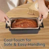 Silicone Bread Loaf Pan for 22.86x12.7 cm Baking Pans - Food Grade, Non-Stick, Easy to Clean, High-Temperature Resistant 2