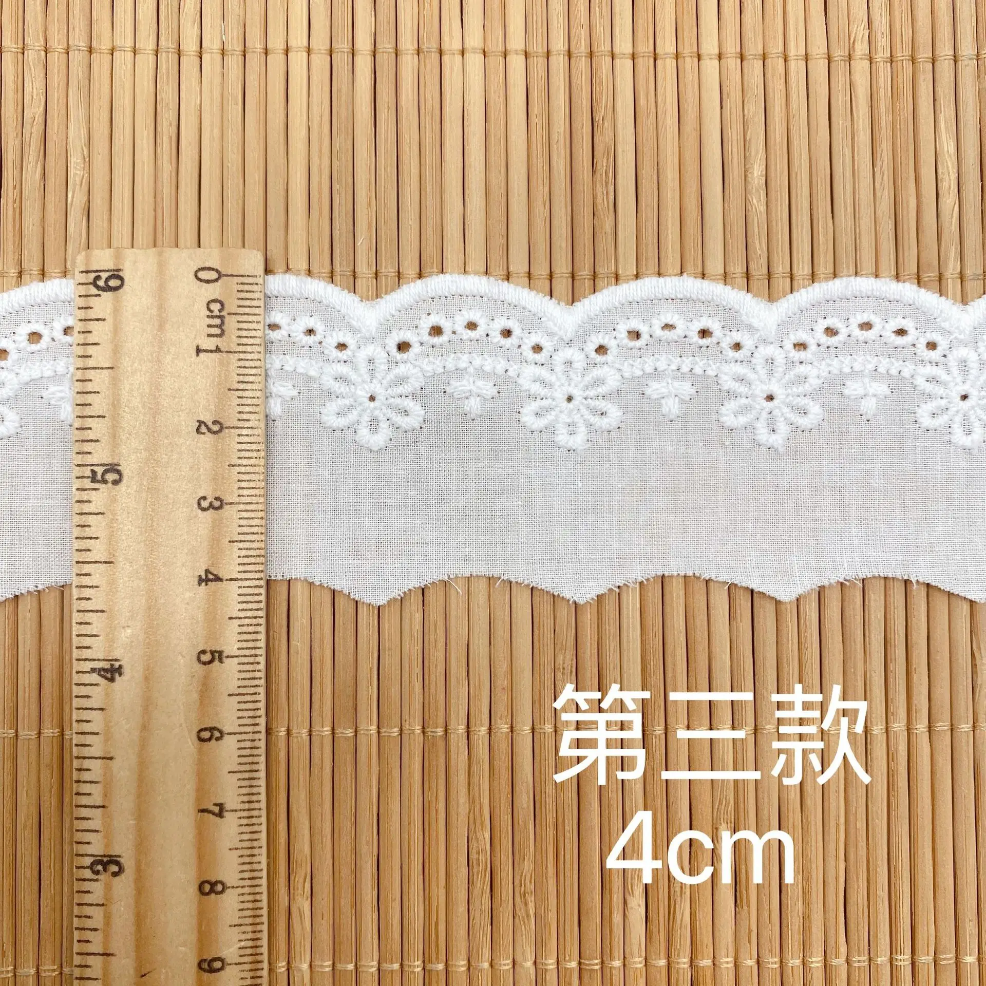 Cotton Fabric 5 Yards Pure White Cotton Lace Trims DIY Lolita Clothes