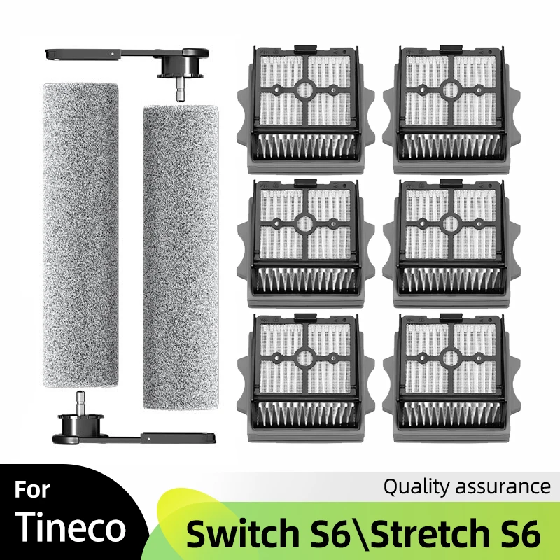 Fit Für Tineco Floor One Schalter S6's Stretch S6 Teile Nass Trocken Staubsauger Verbrauchs Roller Pinsel HEPA filter Zubehör