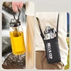 800/2500ml Large Glass Water Bottle with Lock Lid and Direct Drink Spout Reusable Sports Water Bottle for Gym Home Outdoor 5